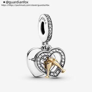 Pandora Two-tone Happy Anniversary Dangle Charm